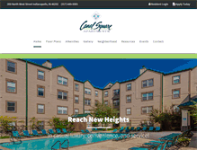 Tablet Screenshot of canalsquareapartments.com